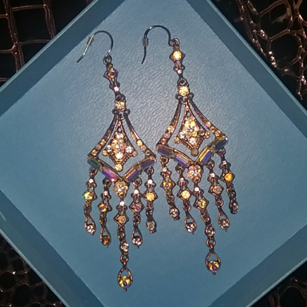 Vintage Opalescent inspired earrings